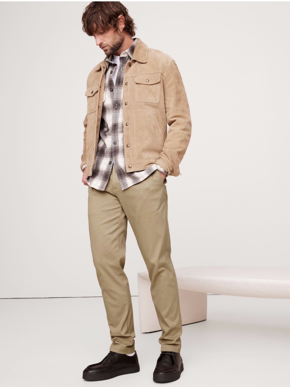 NWT Banana Republic Athletic Fit Rapid Movement Chino Khaki Tan 36x32